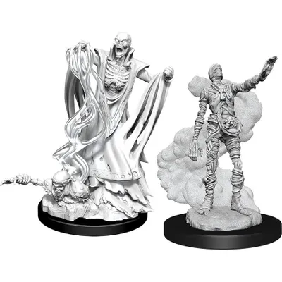 D&D Unpainted Mini - Lich and Mummy Lord 90020