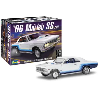 1966 Chevy Malibuss 2-in-1 1/25 Model Car Kit #4520 by Revell
