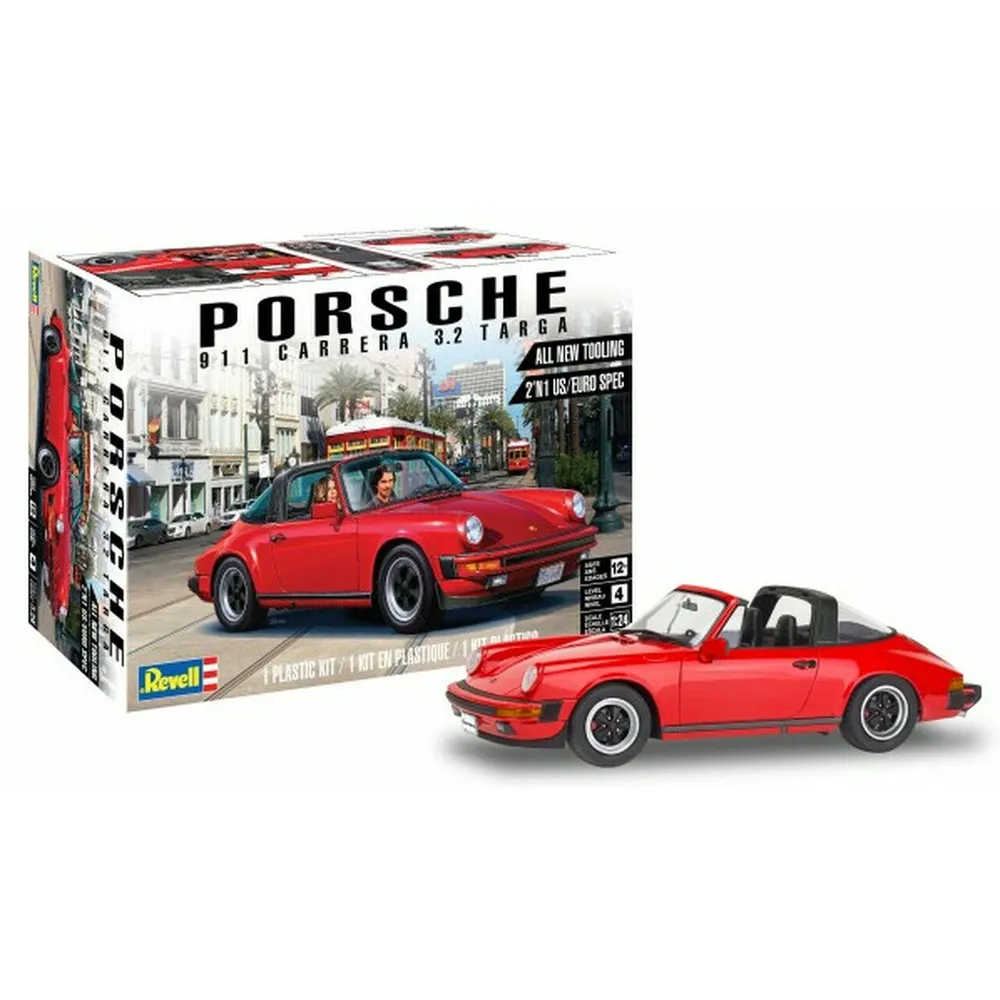 Porsche 911 Carrera 3.2 Targa 1/25 Model Car Kit #4527 by Revell