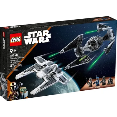 Lego Star Wars: Mandalorian Fang Fighter vs. TIE Interceptor 75348