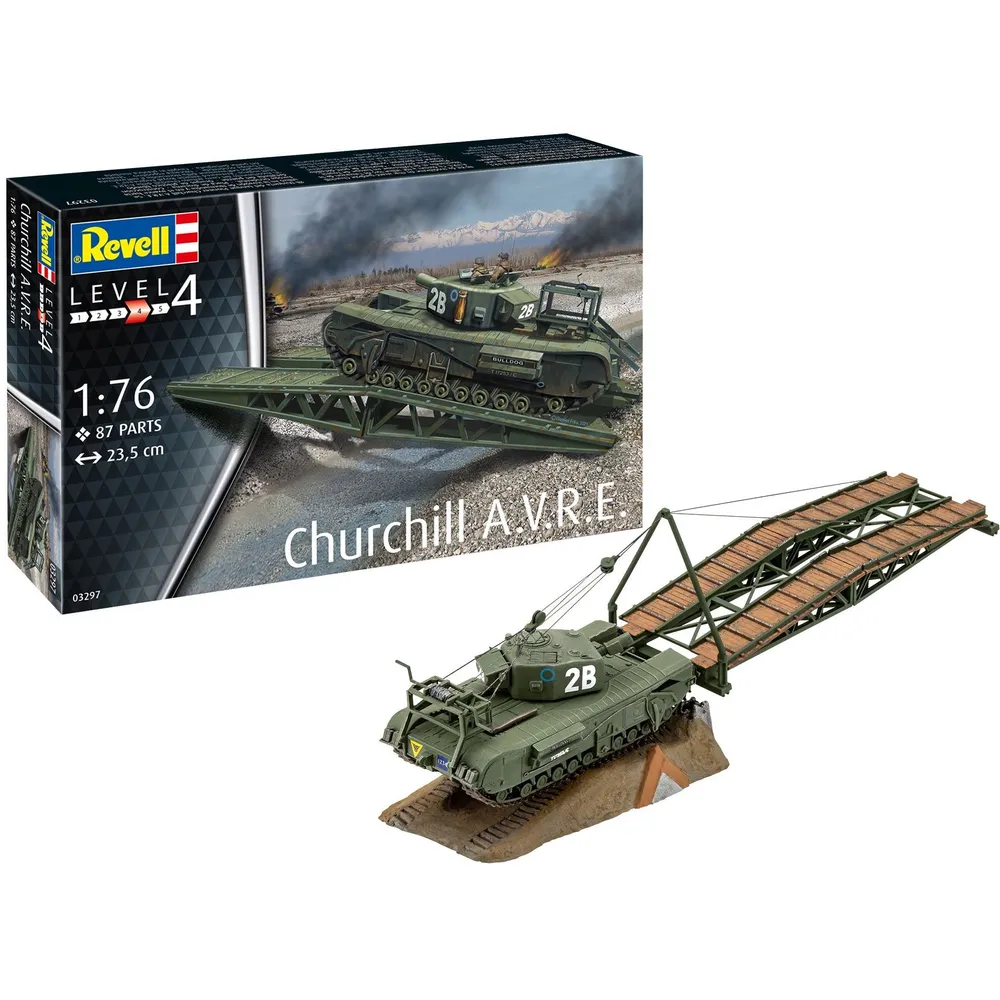 Churchill A.V.R.E 1/76 #3297 by Revell