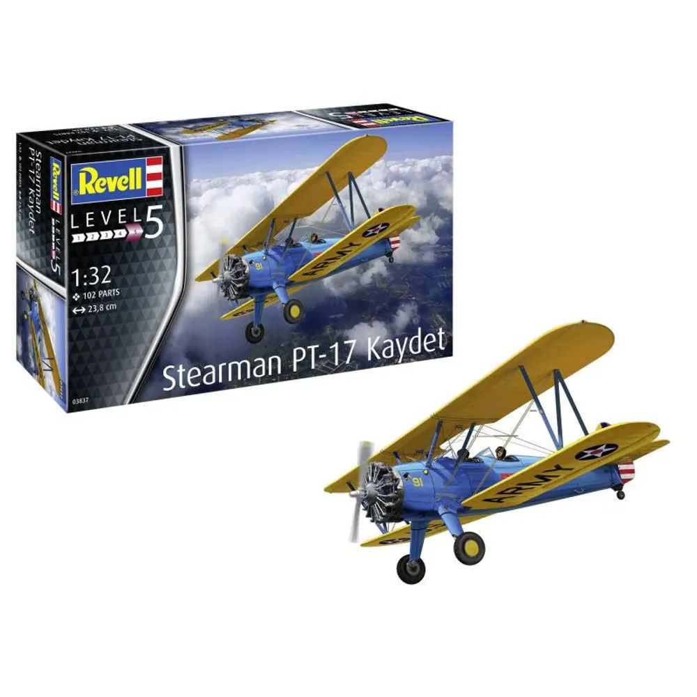 Stearman PT-17 Kaydet 1/32 #3837 by Revell