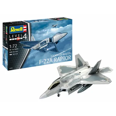 Lockheed Martin F-22a Raptor 1/72 #3858 by Revell