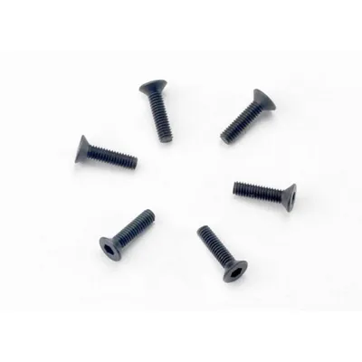 Traxxas 2.5x10mm Countersunk Machine Screws (Hex Drive) (6) TRA2523