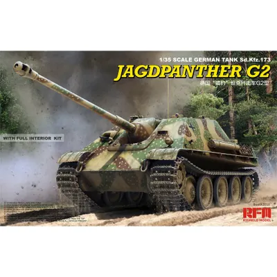 Jagdpanther w/ Full Interior & Workable Tracks 1/35 #5022 by Ryefield Model