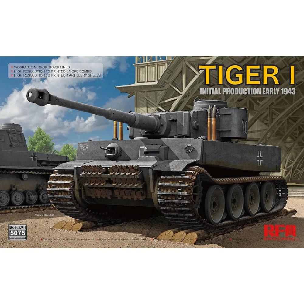 Tiger I Initial Production Early 1943 1/35 #RM-5075 by Ryefield Model