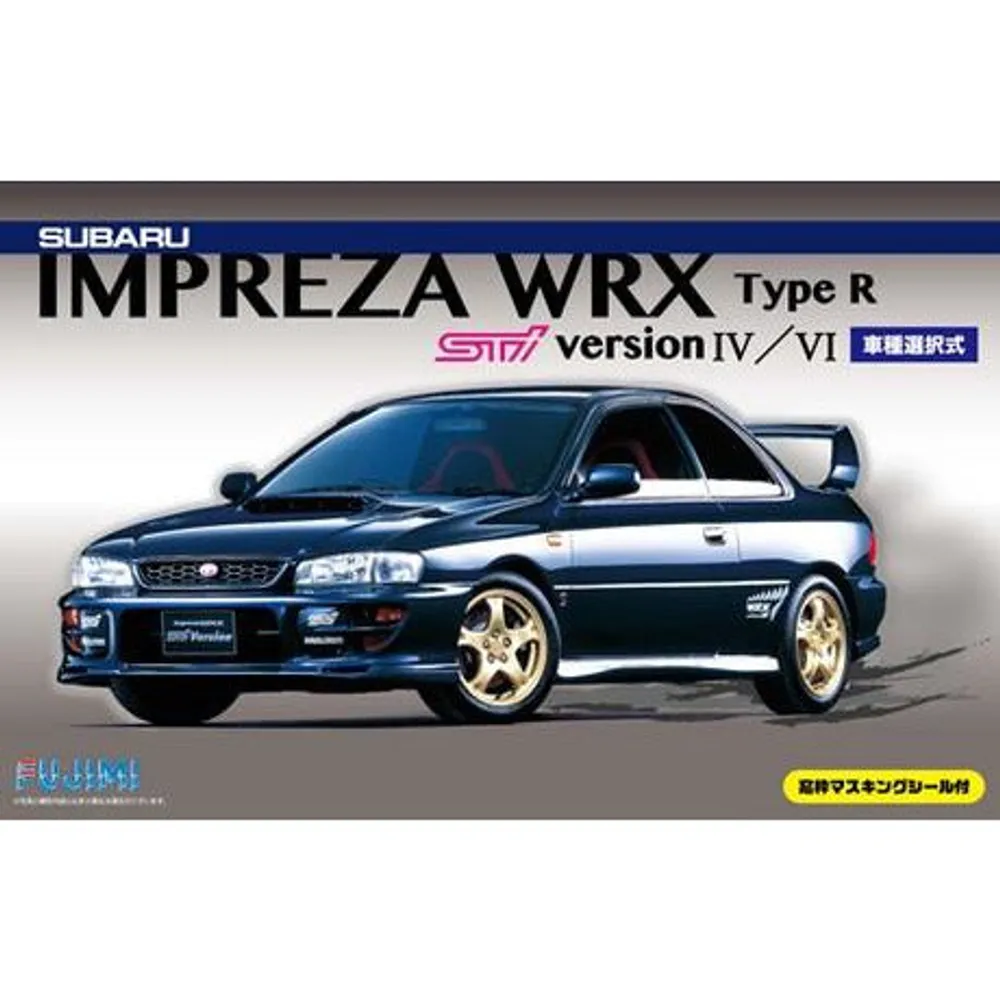 Subaru Impreza Sti Ver. IV/VI w/Window Frame Masking Seal 1/24 Model Car Kit #039398 by Fujimi