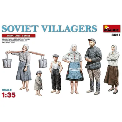 Soviet Villagers #38011 1/35 Figure Kit by MiniArt