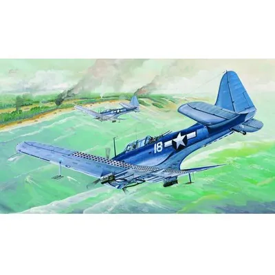 US Navy SBD-5/A-24B "Dauntless" 1/32 Model Ship Kit #02243 by Trumpeter