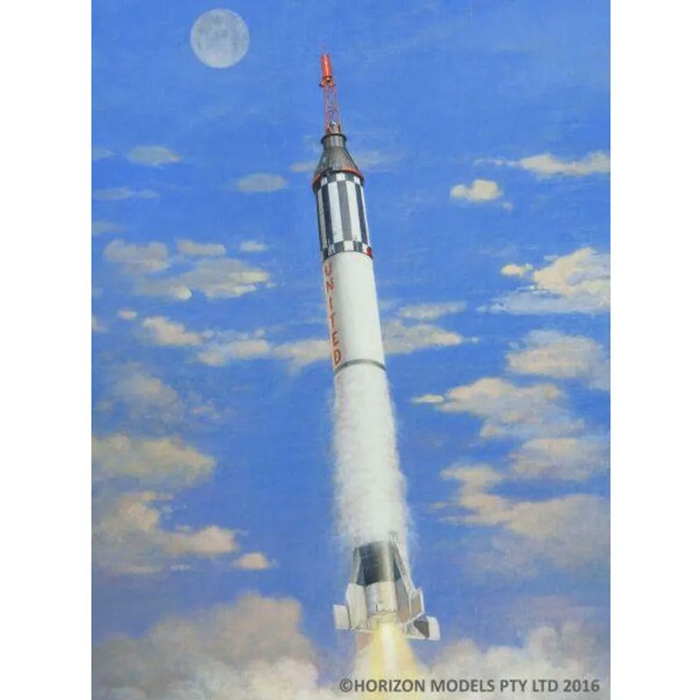 Mercury Spacecraft w/Redstone Booster 1/72 by Horizon Models