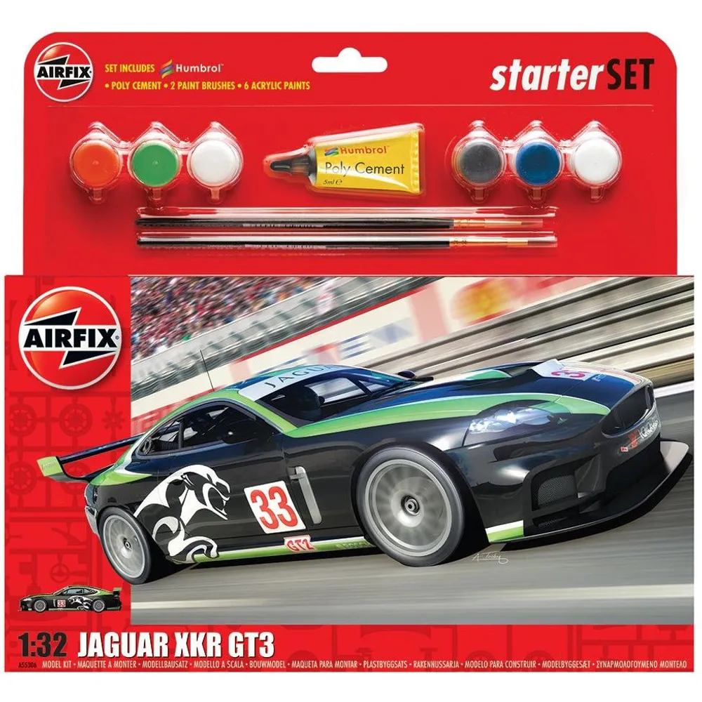 Jaguar XKRGT3 Fantasy Scheme Starter Set 1/32 by Airfix