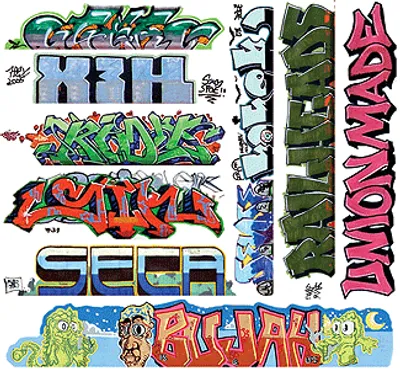 Blair Line Mega Set Modern "Tagger" Graffiti Decals Mega Set #11