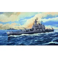 USS Washington BB-56 Battleship 1/700 Model Ship Kit #05735 by Trumpeter