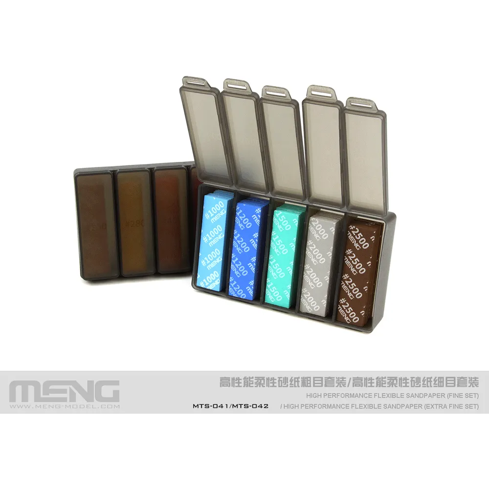 Meng High Performance Flexible Sandpaper, Fine Set