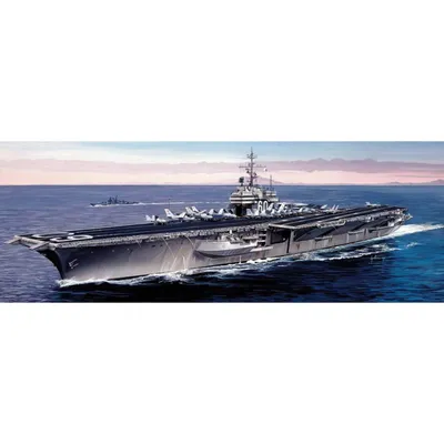 USS Saratoga CV-60 1/720 Model Aircraft Carrier Kit #5520 by Italeri