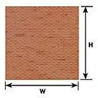 Plastruct 1/125 TT Rough Brick Sheet PLA91609