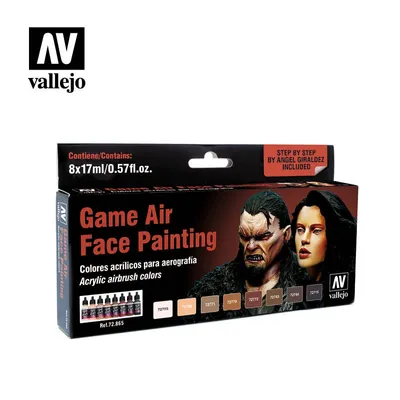 VAL72865 Game Air Face Painting Set