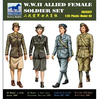 WWII Allied Female Soldier Set 1/35 by Bronco Models