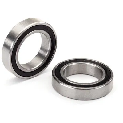 TRA5196X Ball bearing, black rubber sealed, stainless (20x32x7mm) (2)