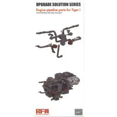 Upgrade Solution Series Engine Pipeline Parts for Tiger I 1/35 for RFM #5003, #5025 by Ryefield Model