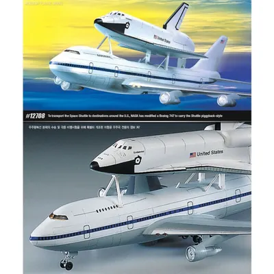 Space Shuttle & 747 1/288 #12708 by Academy