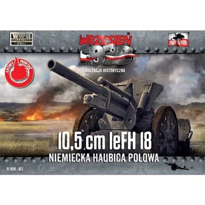 FTF-037 10.5cm leFH 18 German Field Howitzer 1/72 by First to Fight