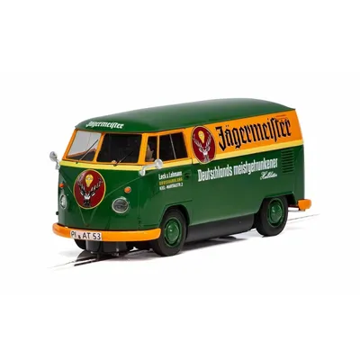 VW Panel Van T1b Green and Orange Jagermeister Scalextrix Slot Car