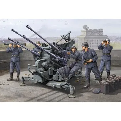 FLAK 38 (German 2.0cm anti-aircraft guns) 1/35 by Trumpeter