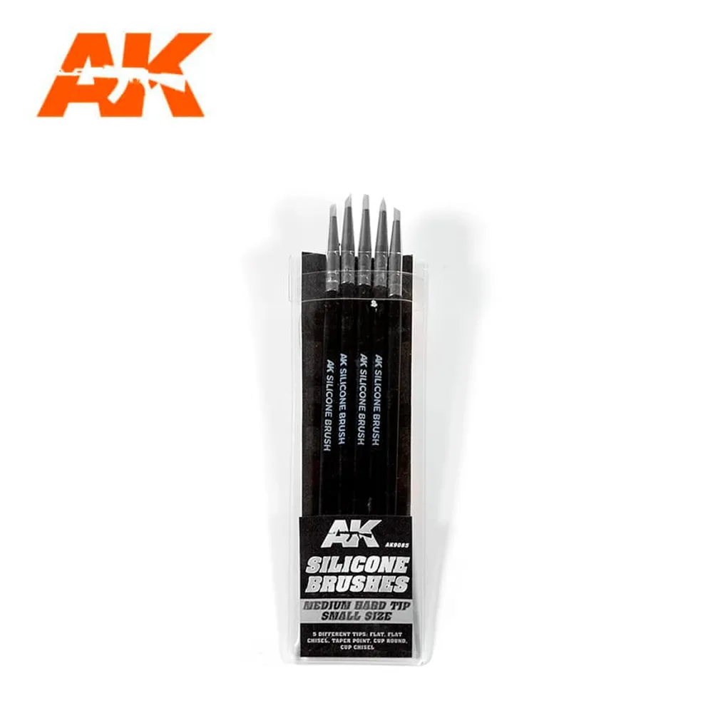 AK Interactive Silicone Brushes Hard Tip