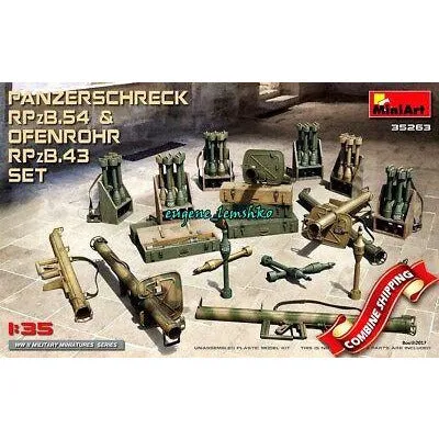 Panzerschreck RPzB.54 & Ofenrohr RPzB .43 Set #35263 1/35 Accessory Kit
