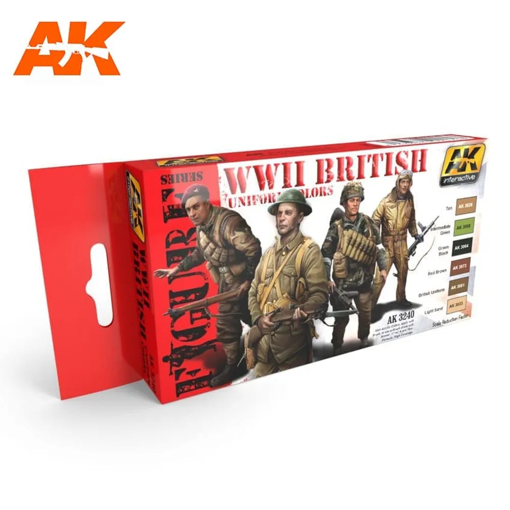 AK-11636 WW II British Uniform Colors Set