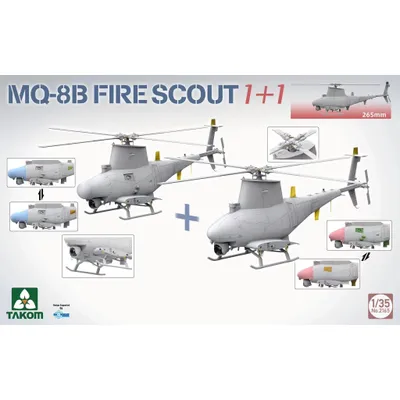 MQ-8B Fire Scout 1 + 1 1/35 #2165 with Takom