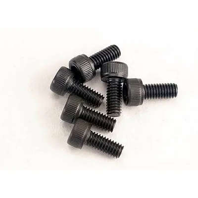 TRA3215 2.5x6mm Cap-Head Machine Hex Screws (6)