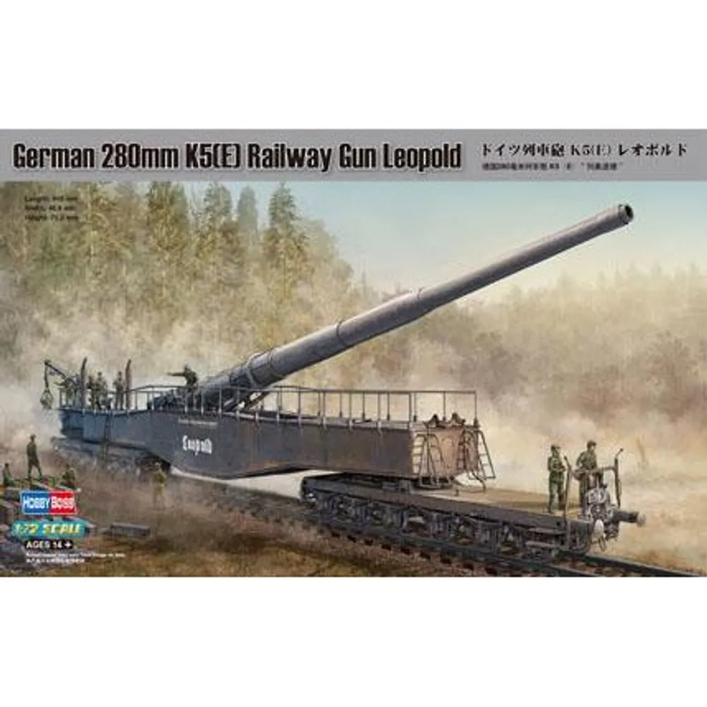 German 280mm Railway Gun Leopold 1/72 by Hobby Boss