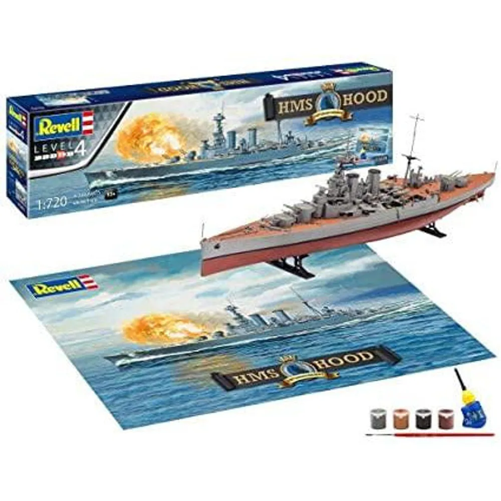 HMS Hood 100 years 1/720 Model Ship Kit #5693 by Revell