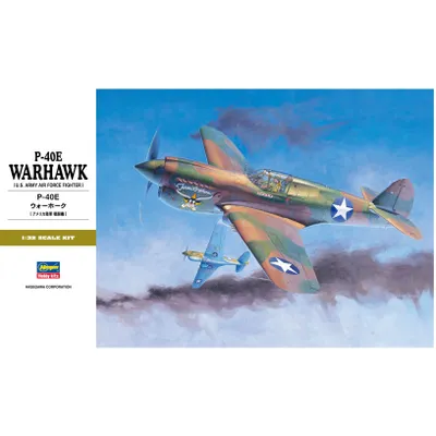 P-40E Warhawk (US Army Air force Fighter 1/32 #08879 by Hasegawa