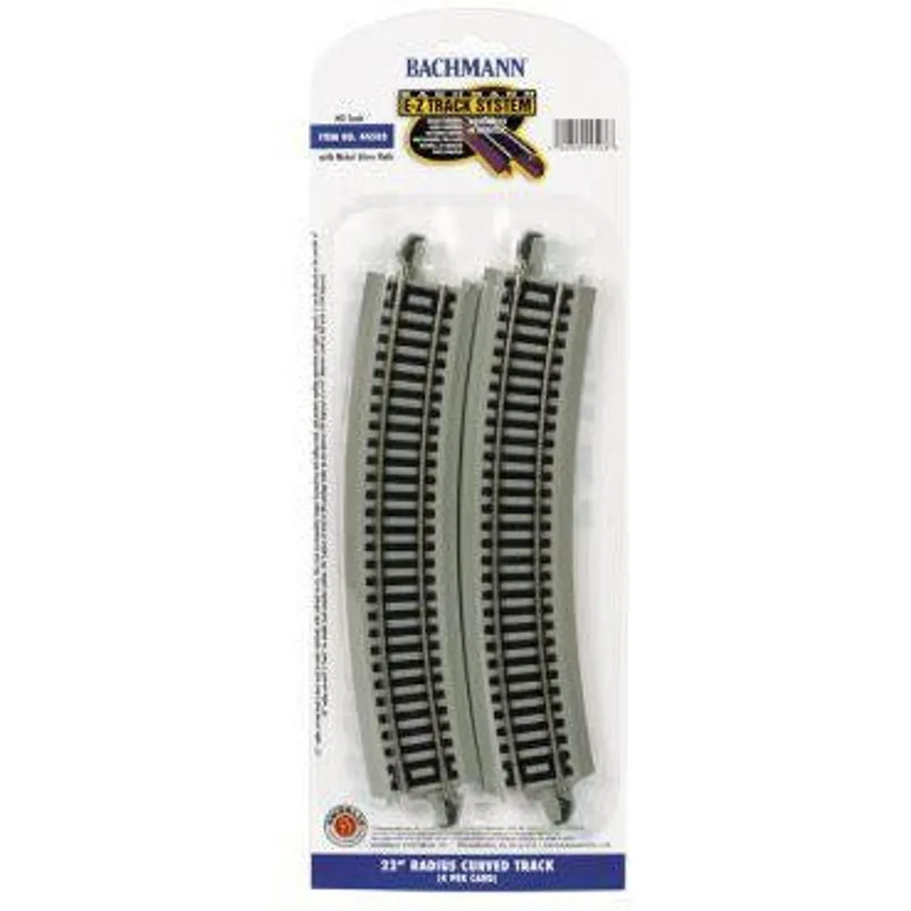 22" Radius Curve Track - Nickel (4PC)(HO)