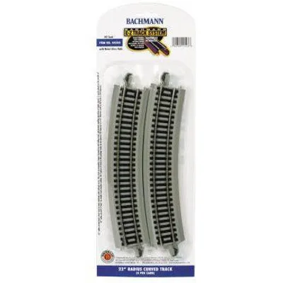 22" Radius Curve Track - Nickel (4PC)(HO)