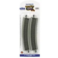 22" Radius Curve Track - Nickel (4PC)(HO)