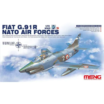 Fiat G.91R Nato Air Forces 1/72 #DS-004S by Meng