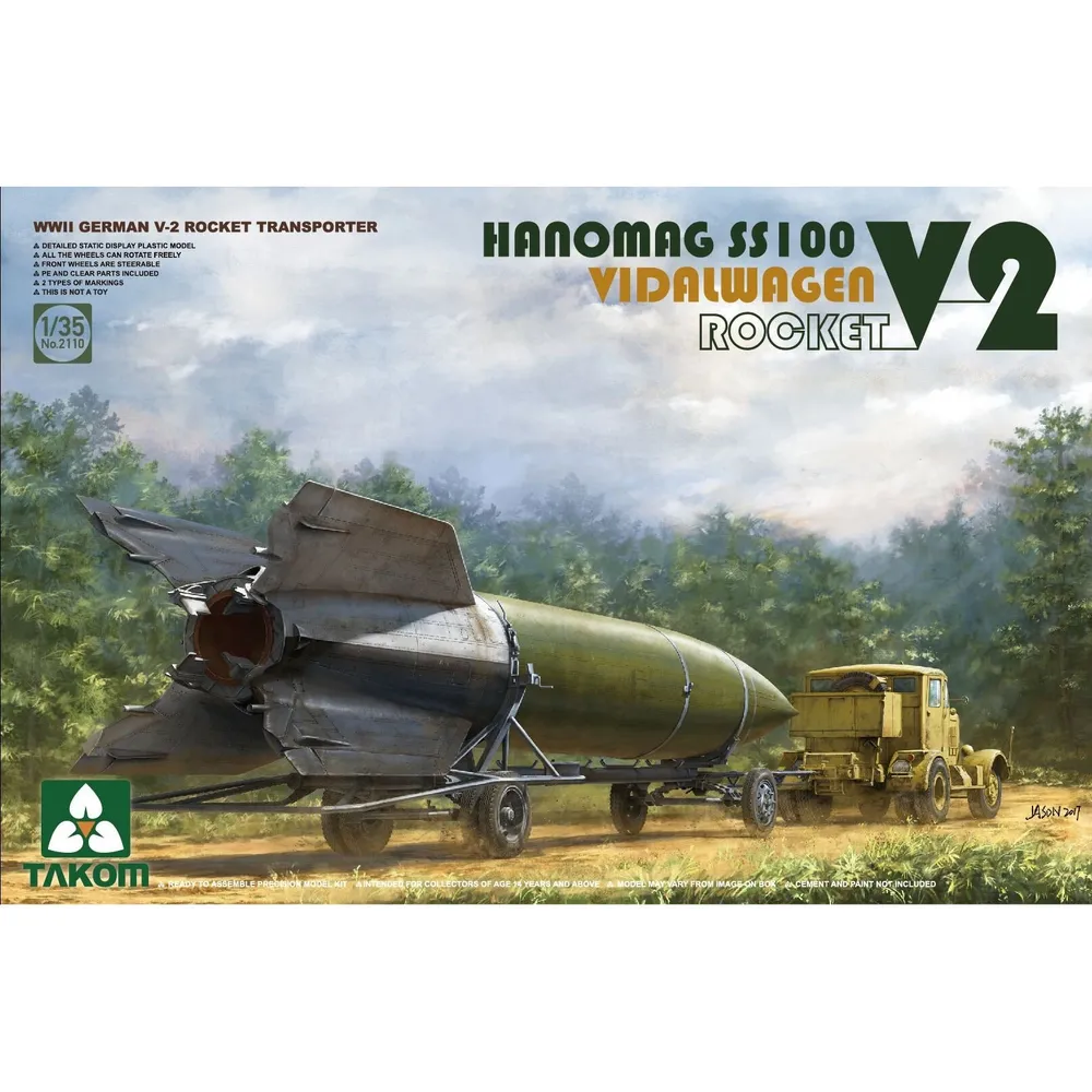 V-2 Rocket Vidalwagen Hanomag SS100 1/35 by Takom