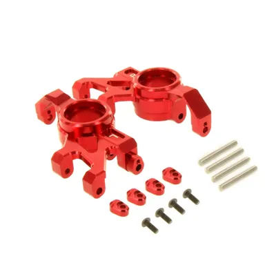 VEN4061R Venom Traxxas X-Maxx Alloy Steering Block, Red, Replaces TRA7737