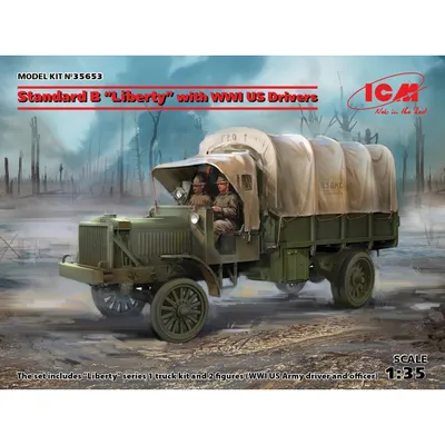 Standard B "Liberty" with WWI US Drivers 1/35 #35653 by ICM