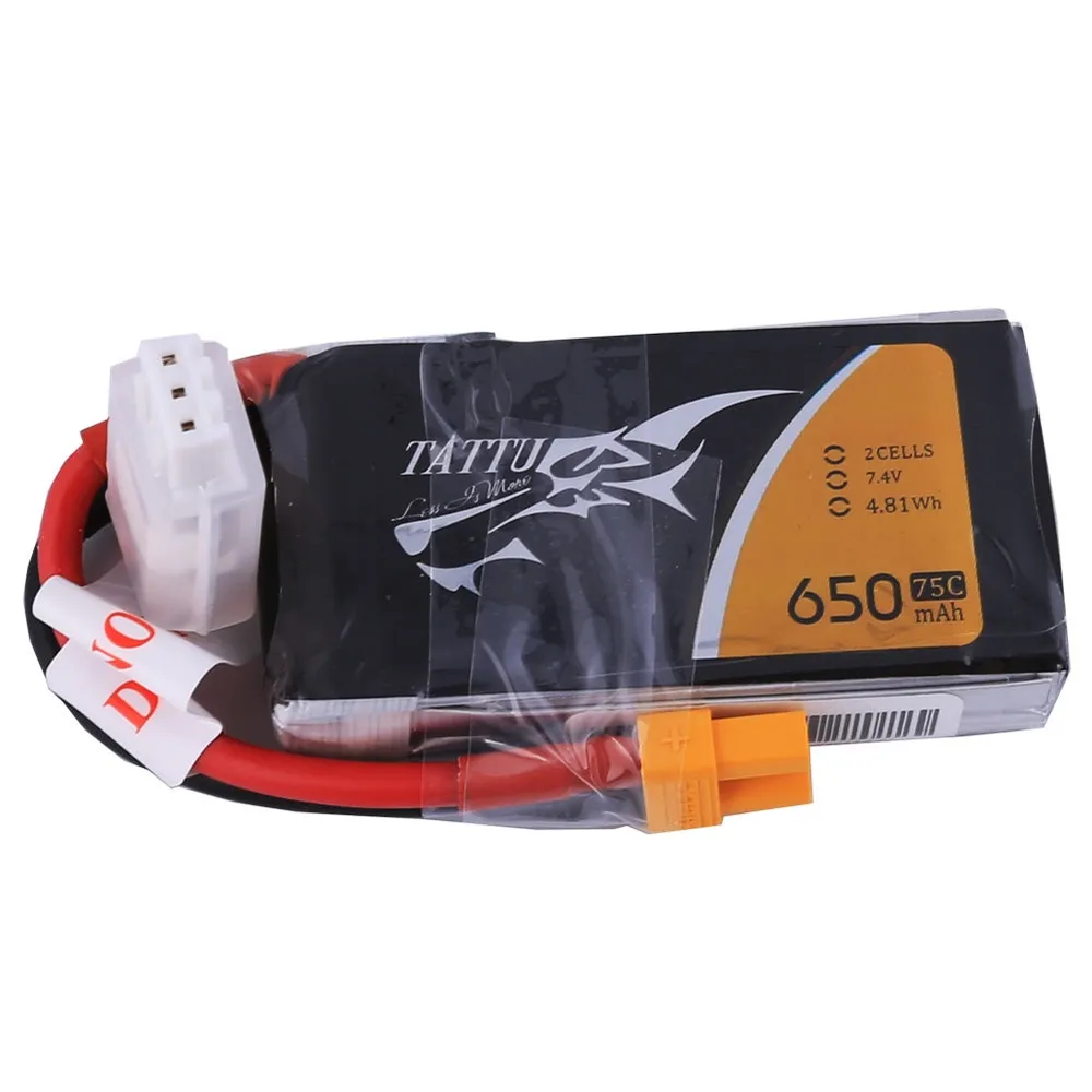 Tattu - 231 - 650mAh 2S1P 7.4V 75C LiPo