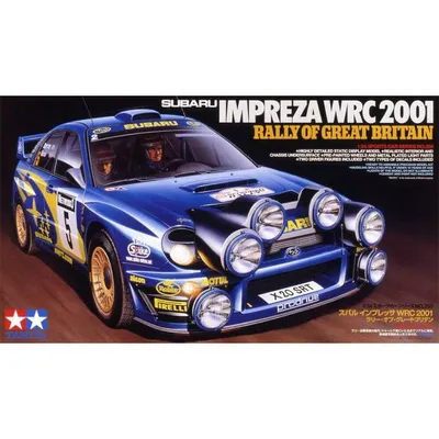 Subaru Impreza WRC 2001 Rally of Great Britain 1/24 Model Car Kit #24250 by Tamiya