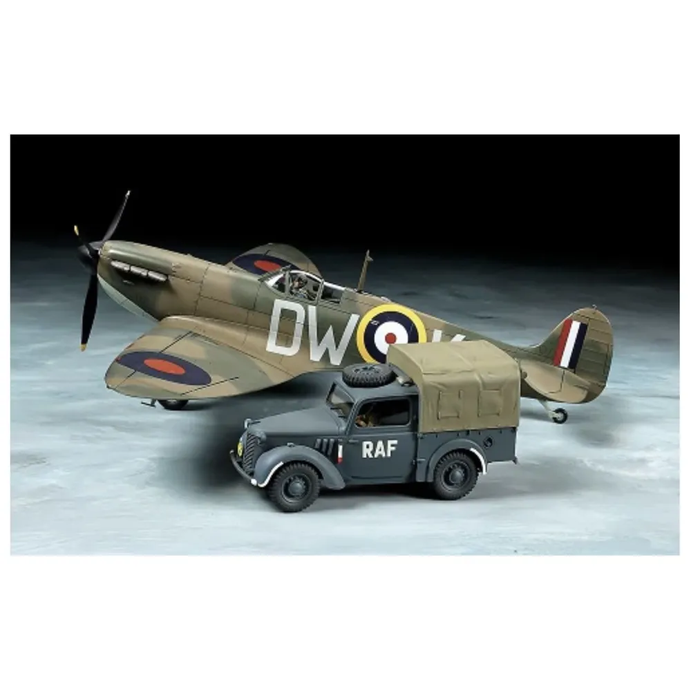 Spitfire Mk.I & Light Utility Car 10HP 1/48 #25211 by Tamiya