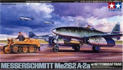 ME262A-2A & Kettenkraftrad 1/48 #25215 by Tamiya