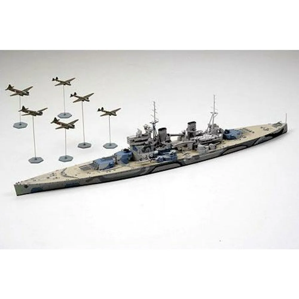 Prince of Wales British Battleship Battle of Malaya 1/700 Model Ship Kit #31615 by Tamiya