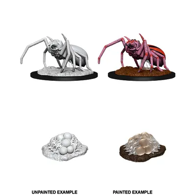 D&D Unpainted Mini - Giant Spider and Egg Clutch 90077