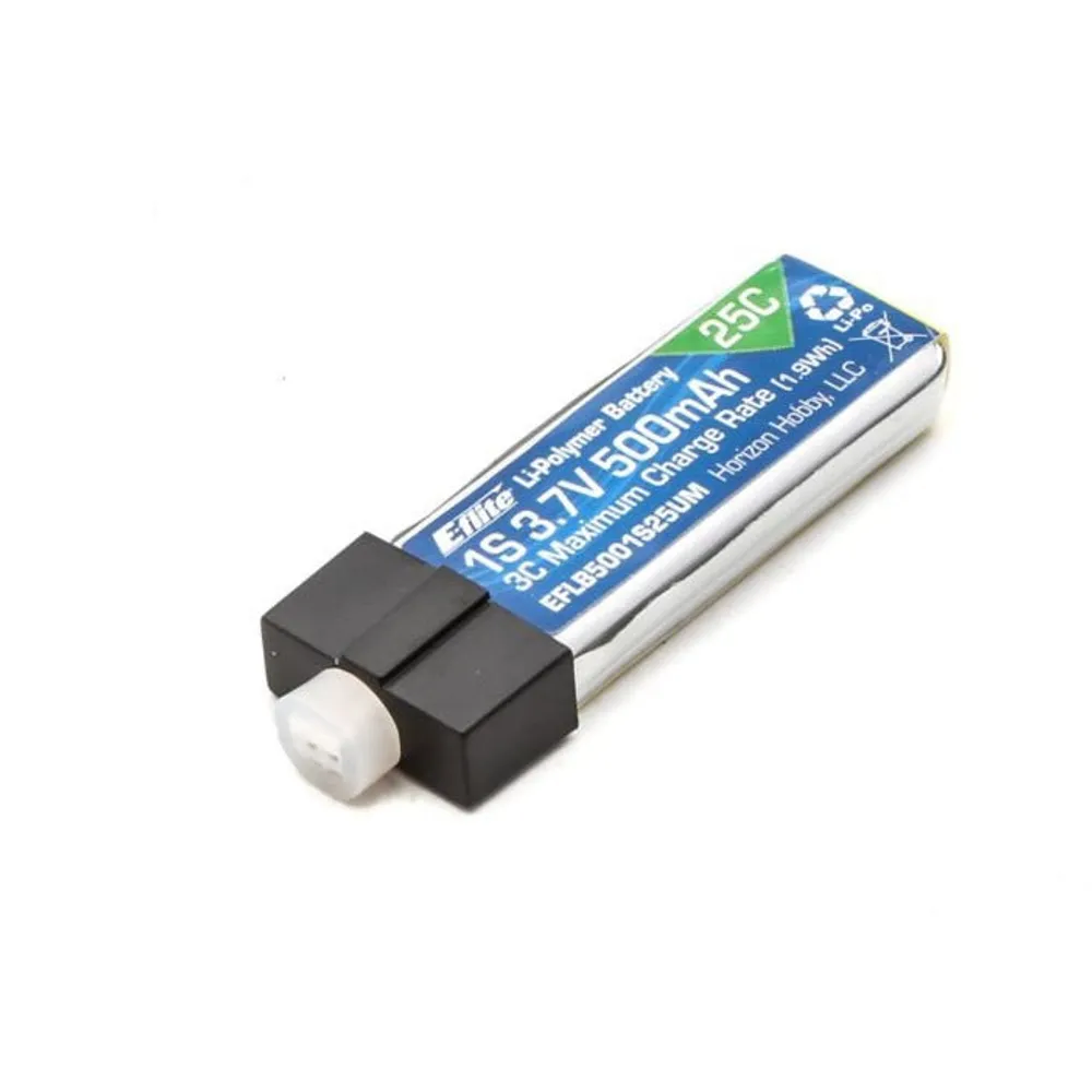 E-Flite 500mAh 1S 3.7V 25C LiPo